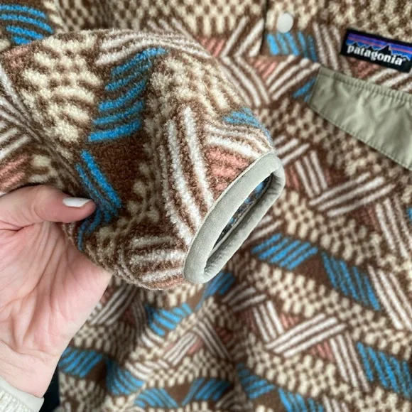 Patagonia Mens Synchilla Snap-T Fleece Pullover Cliffside Brown-Size XXS - Picture 7 of 8